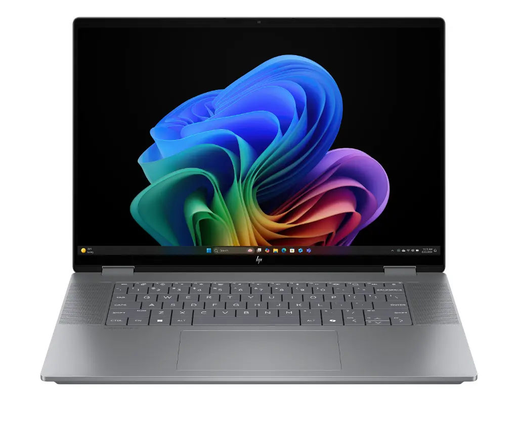 25C1_Omnibook_Piston X_14_Meteor Silver_AMD_C2_T_IR Cam_nonSD_nonFPR_Copilot Taskbar_Core Set_Front_WhiteBG_3662734.webp