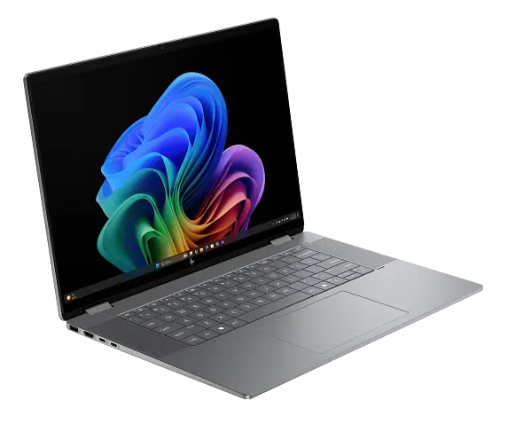 25C1_Omnibook_Piston X_14_Meteor Silver_AMD_C2_T_IR Cam_nonSD_nonFPR_Copilot Taskbar_Core Set_FrontRight_WhiteBG_3663175.webp